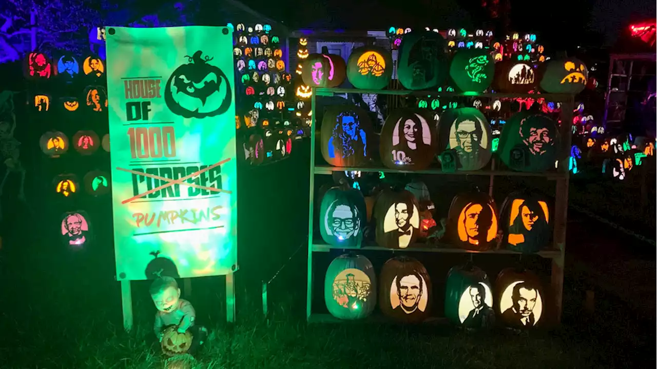 Rhode Island man raising funds for American Cancer Society with Halloween display