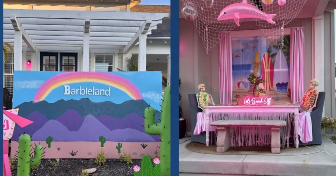 Utah neighborhood dresses up as 'Barbieland' for Halloween