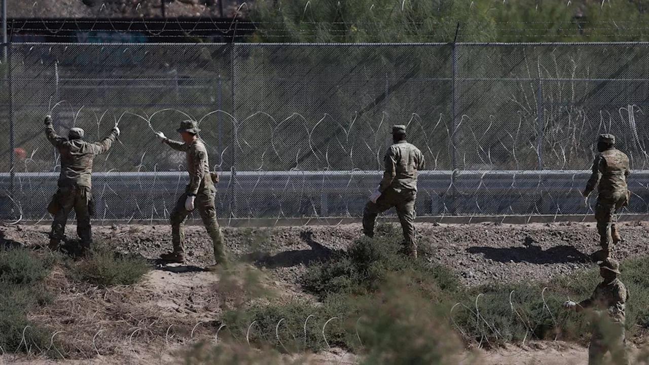 Judge temporarily bars federal government from cutting razor wire along the Texas border