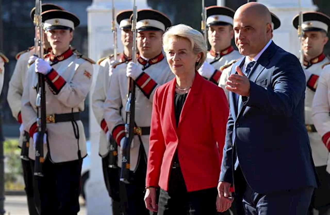 Von der Leyen in Nord Macedonia, 'buona strada per adesione'