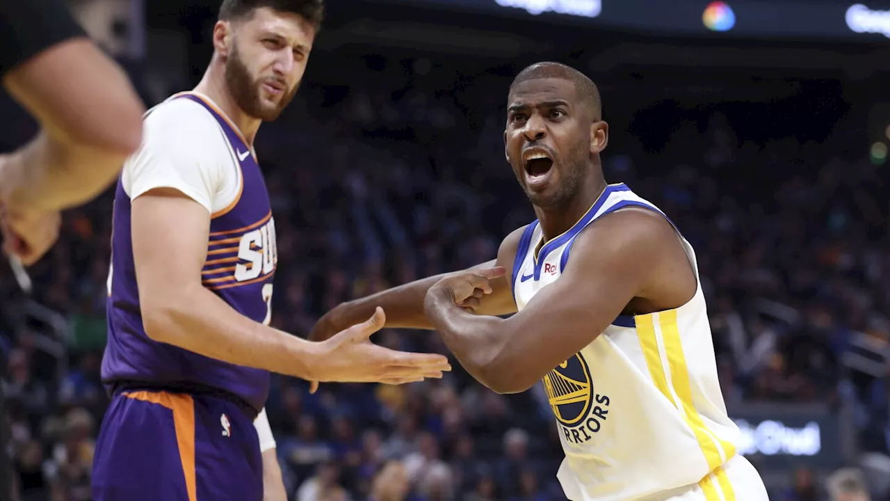 Warriors' Chris Paul comes off bench for 1st time in his NBA career