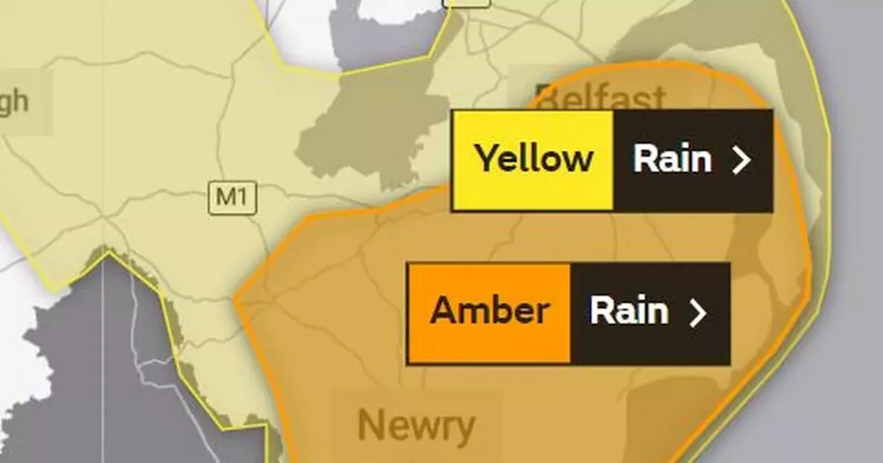 Amber Alert for Heavy Rain in Northern Ireland