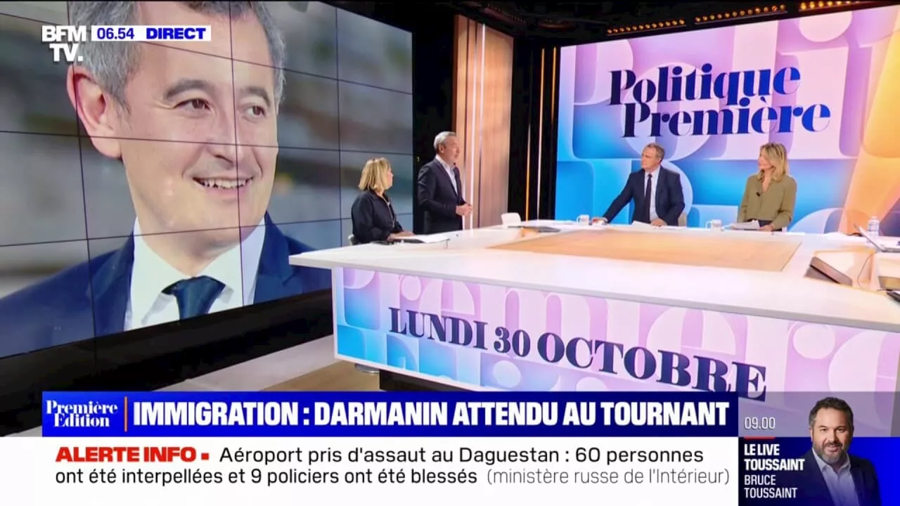  Projet de loi immigration: 'Le ministre de l'Intérieur est attendu au tournant'