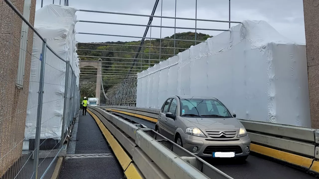 Travaux supplémentaires sur le pont des Andelys en raison de la présence d'amiante