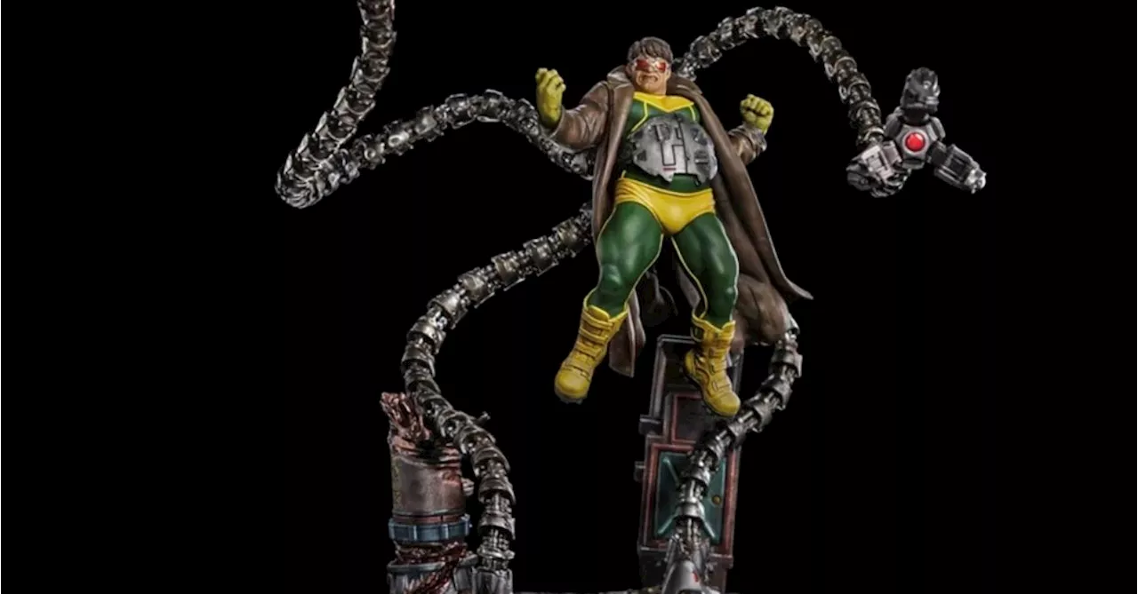 Marvel Comics Doctor Octopus Seeks Revenge with Iron Studios Statue