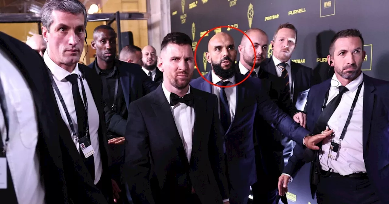 El guardaespaldas de Messi no se le despegó en la gala del Balón de Oro