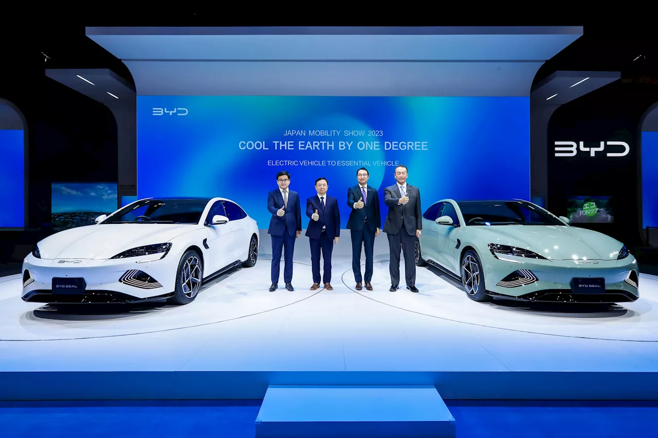 BYD Makes A Splash At Japan Mobility Show With Seal Debut — 1st Chinese Carmaker There