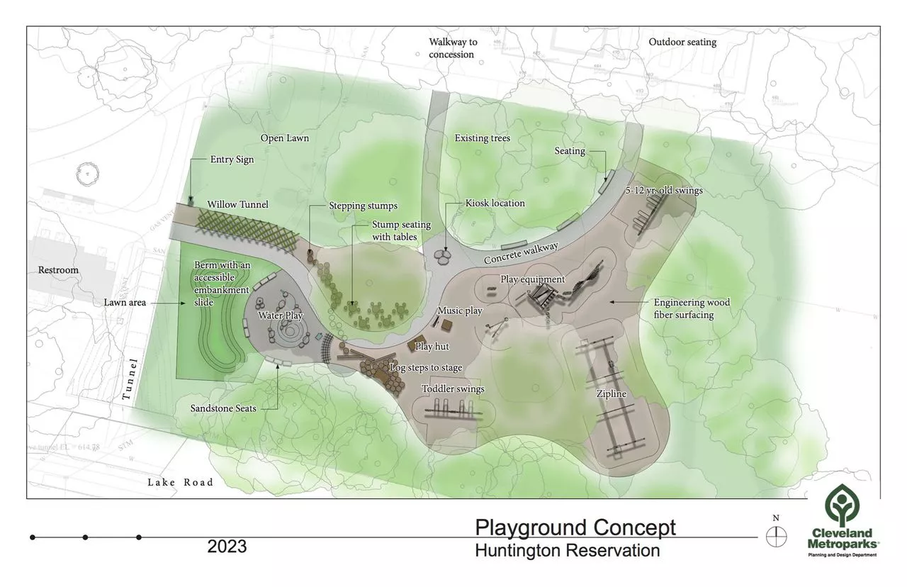 New Huntington Reservation playground getting into the swing of things