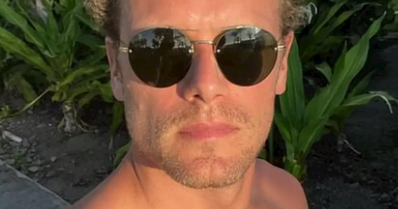 Sam Heughan teases fans with 'taps aff' snaps as he enjoys Caribbean holiday