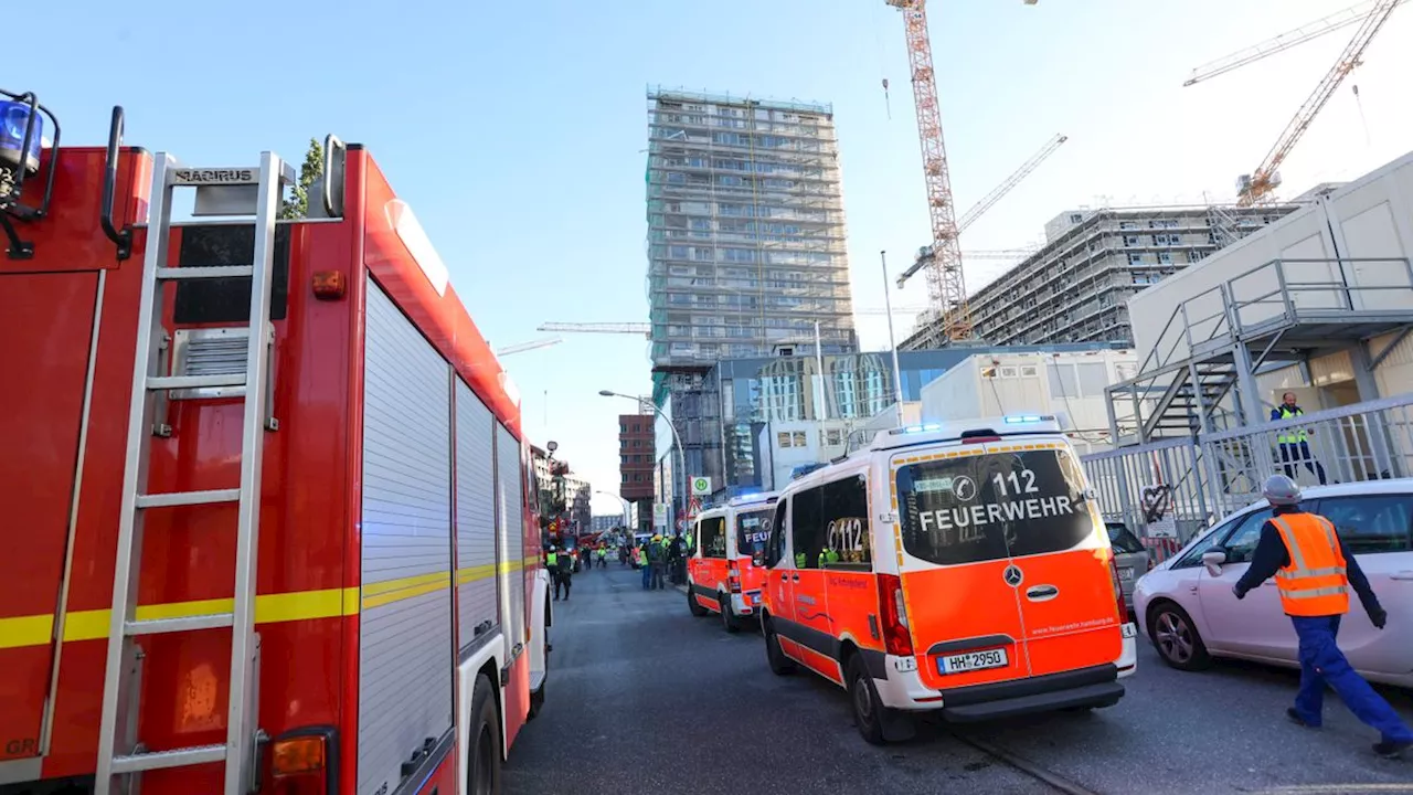 Unfall in der Hamburger HafenCity: Mindestens drei Bauarbeiter sterben bei Sturz von Gerüst