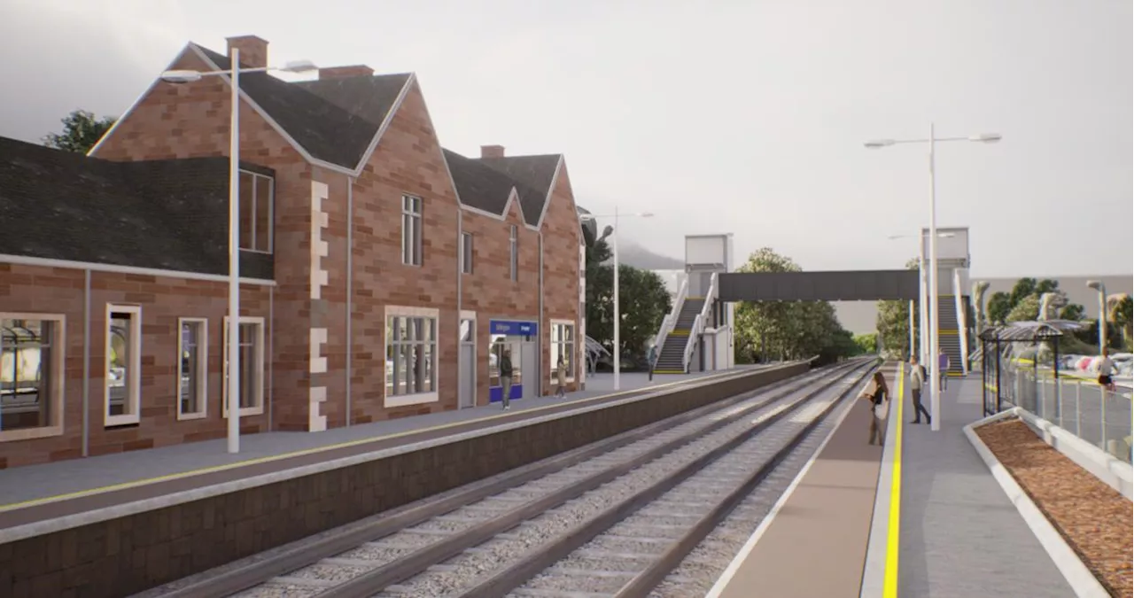 Plans revealed to transform train station near Glasgow