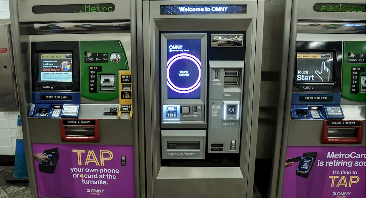 OMNY vending machines now available at select MTA subway stations