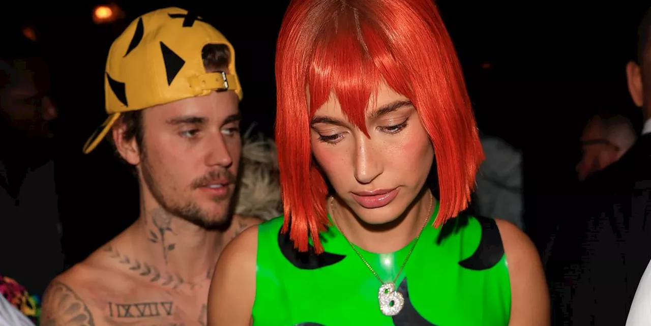 Hailey and Justin Bieber Are the Cutest Couple in 'Flintstones' Halloween Costumes