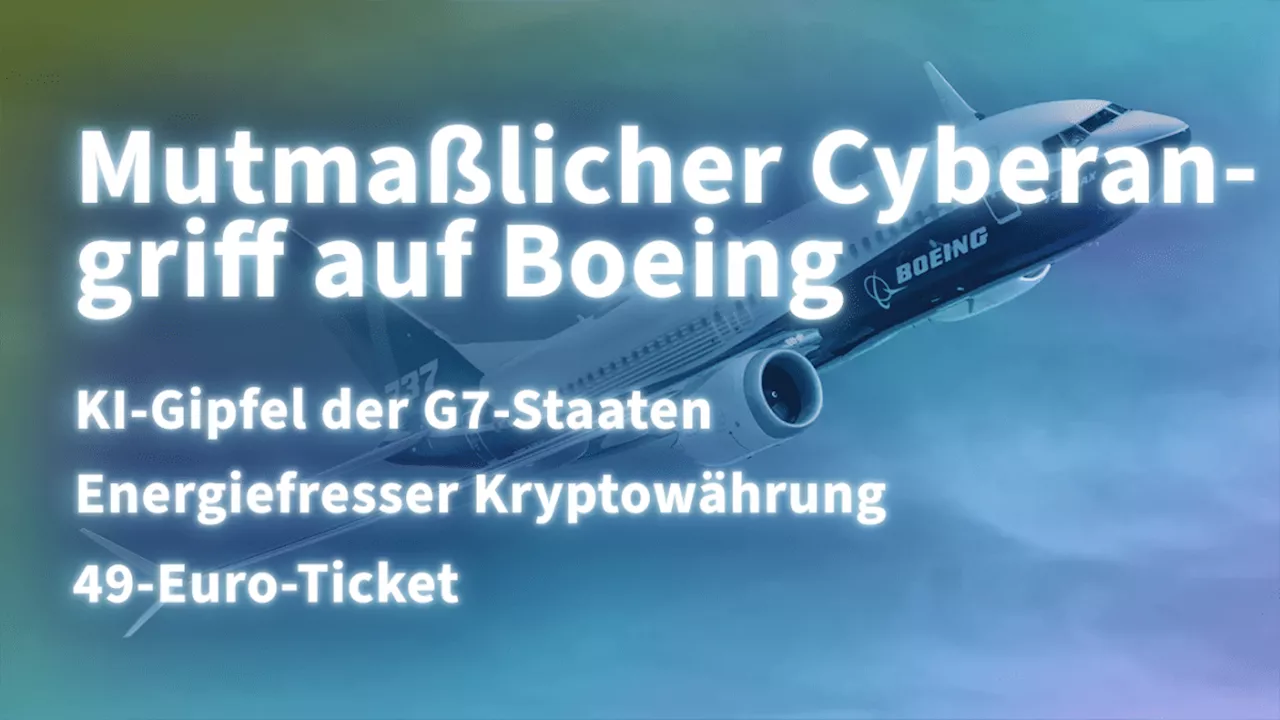 Kurz informiert: KI-Gipfel, Boeing, Kryptowährung, 49-Euro-Ticket