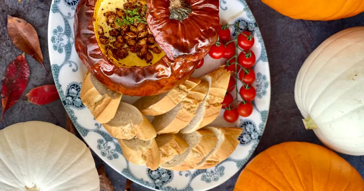 This pumpkin fondue will make a delicious seasonal centrepiece