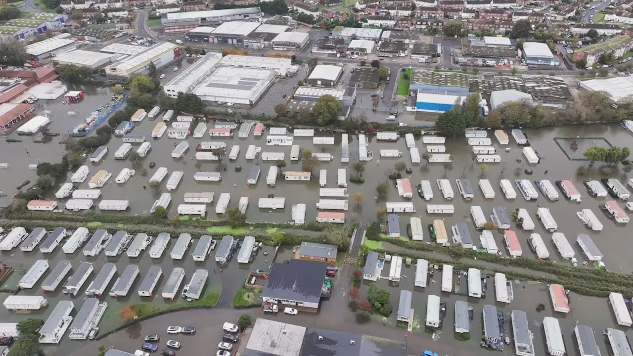 Bognor Regis caravan park completely flooded