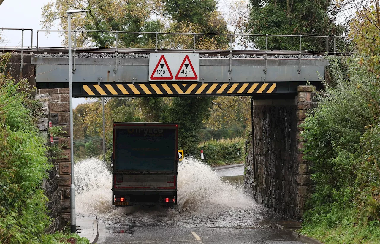 Warning for possible flooding and road closures as heavy rain hits Northern Ireland