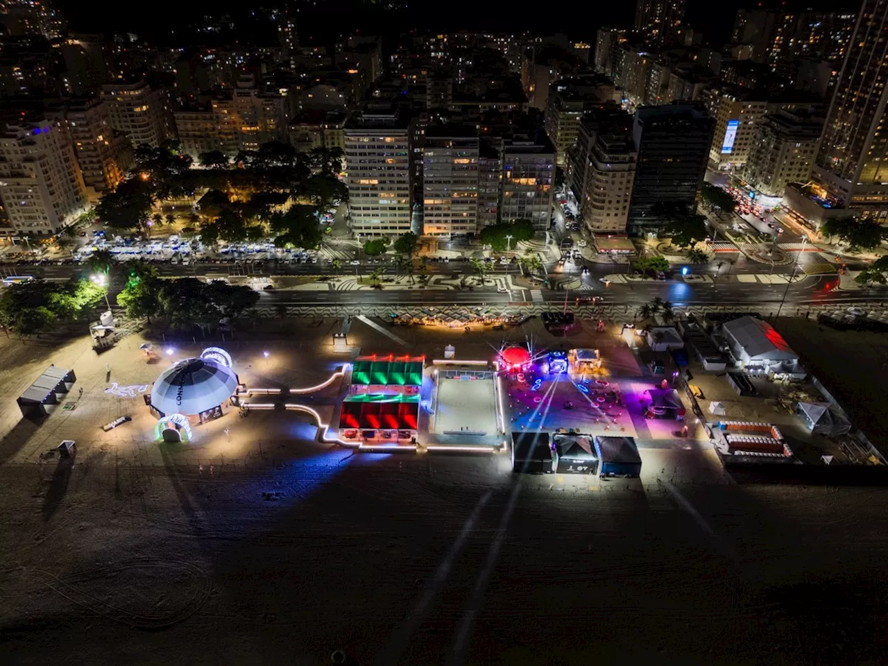 Veja como será a Fan Zone da final da Libertadores, entre Boca Juniors e Fluminense, na Praia de Copacabana