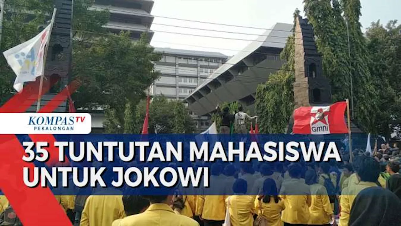 Aksi Damai Mahasiswa, Soroti Kegagalan Jokowi dan Nepotisme Gibran