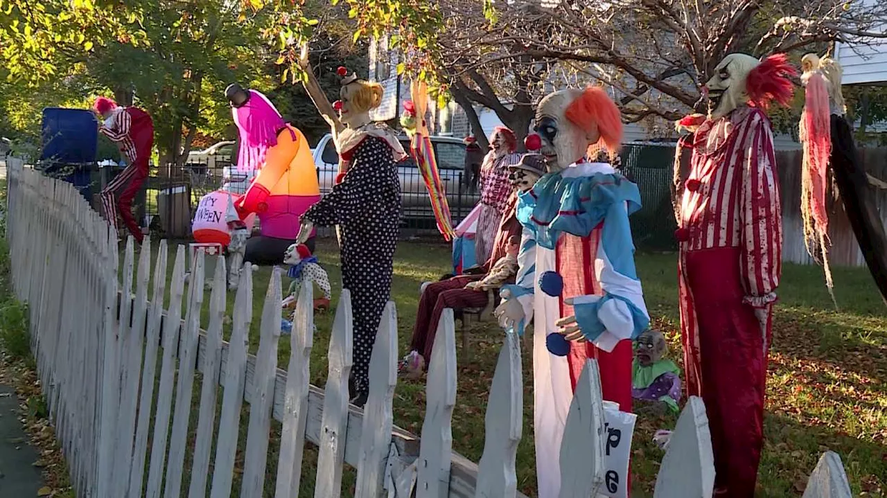 West Valley neighbors collect food bank donations with help from Halloween clowns