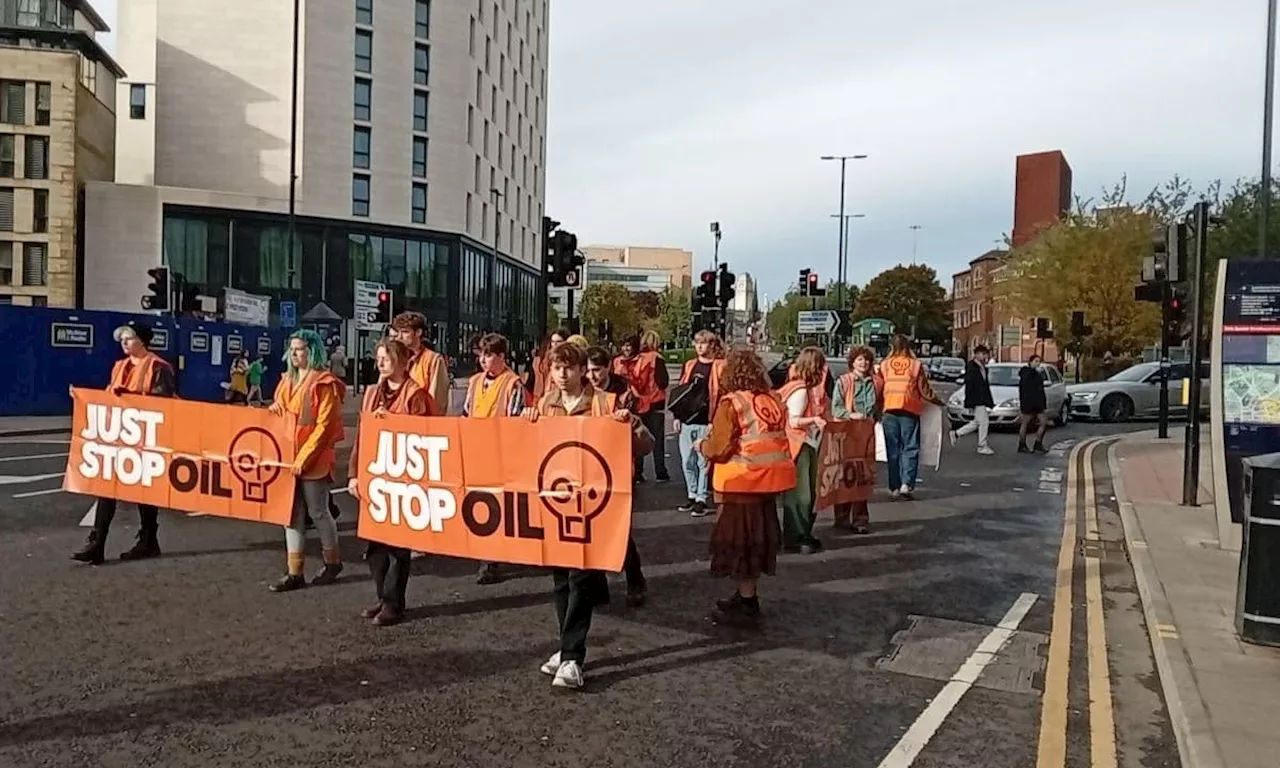 Just Stop Oil members in Leeds city centre ‘bring traffic to a standstill' as police issue statement