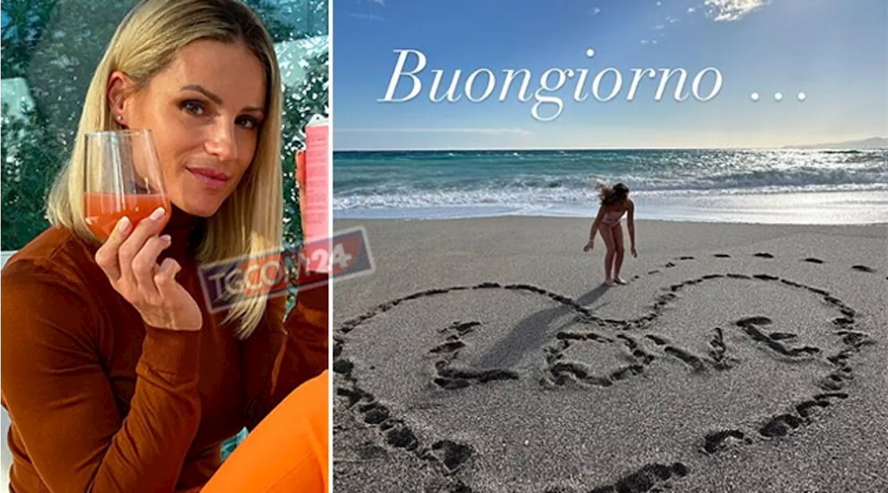 Michelle Hunziker al mare: fuga d'amore con Alessandro Carollo?