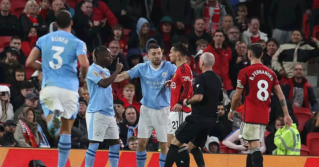 Antony told Man City player saved him from Manchester derby red card