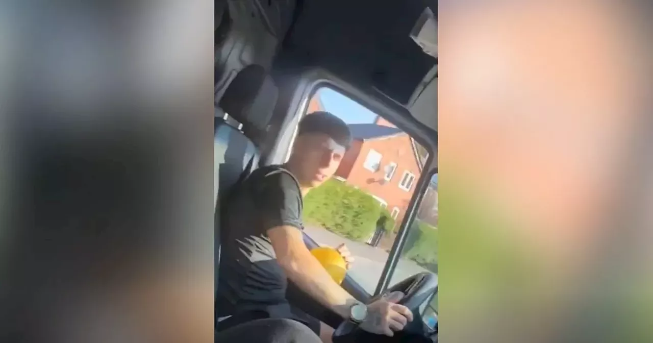 Reckless Driver Caught on Camera Inhaling Laughing Gas