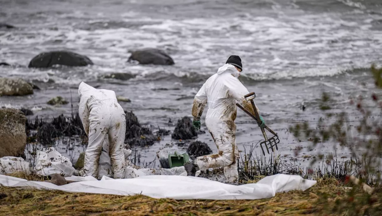 Barco petrolero encalla 3 veces y derrama petróleo en el Mar Báltico