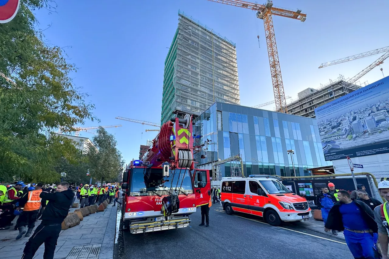 Fünf Arbeiter sterben bei Unfall auf Baustelle in der Hamburger HafenCity