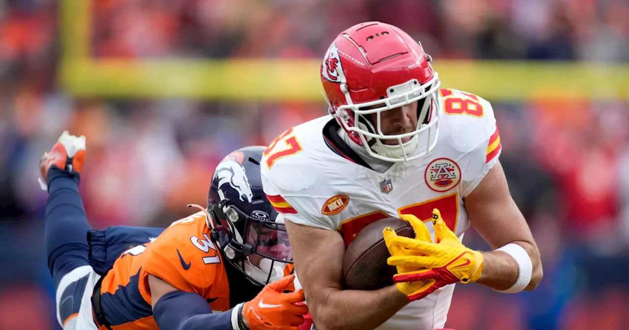 Chiefs lose, Travis Kelce has a tough day in Taylor Swift's absence