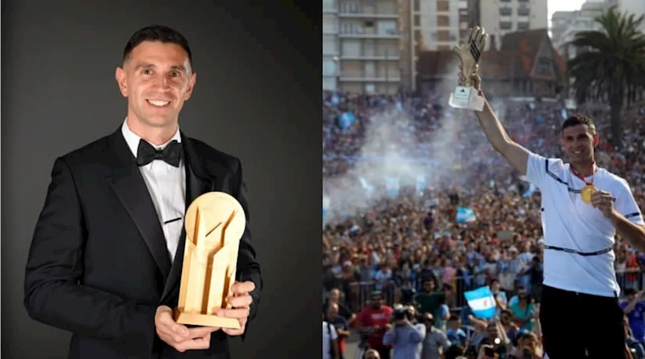 ¡Locura en Argentina! Emiliano Martínez es el ganador del Premio Lev Yashin al mejor arquero del mundo