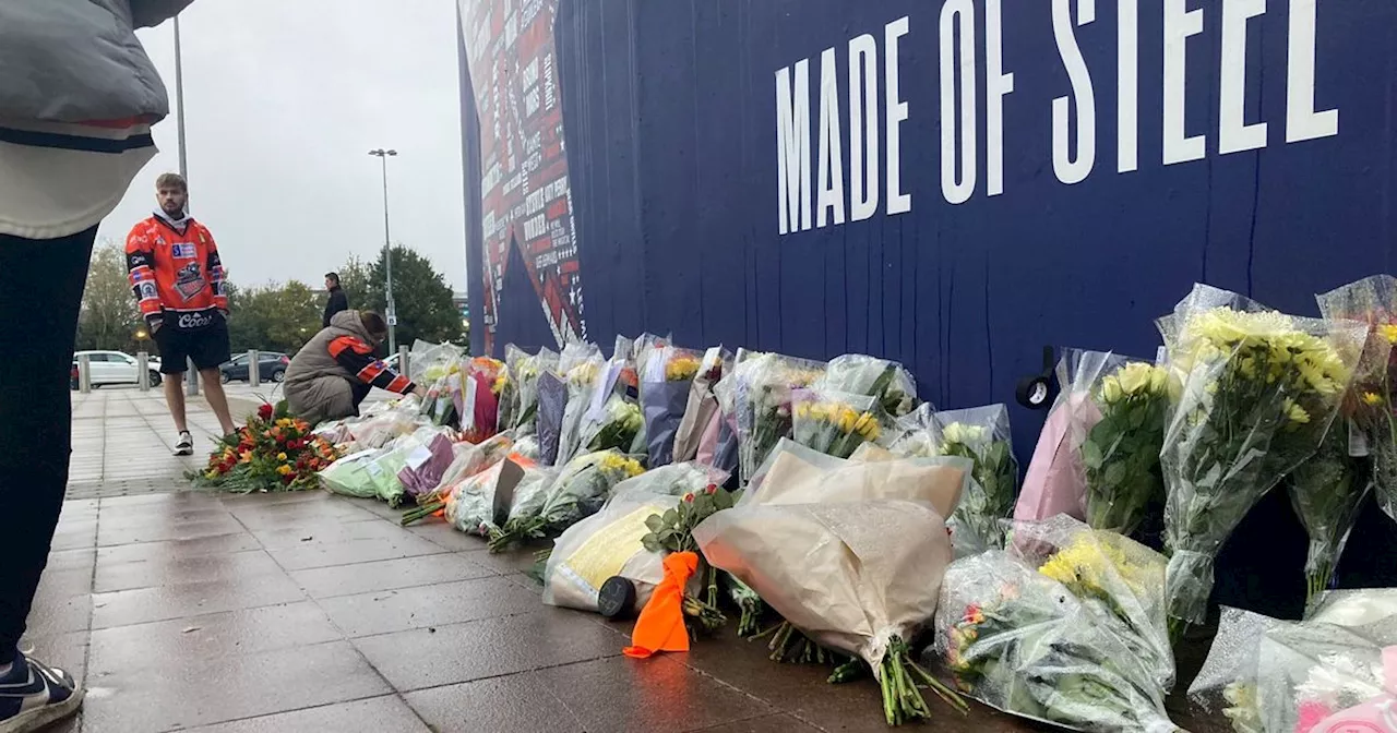 Floral tributes left at scene of ice hockey death tragedy