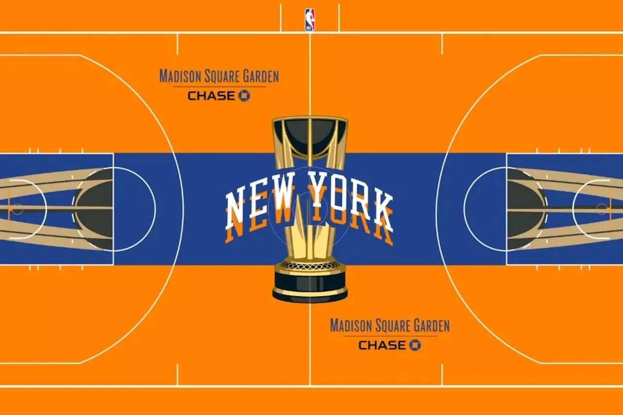 Knicks will have bizarre orange court for NBA in-season tournament