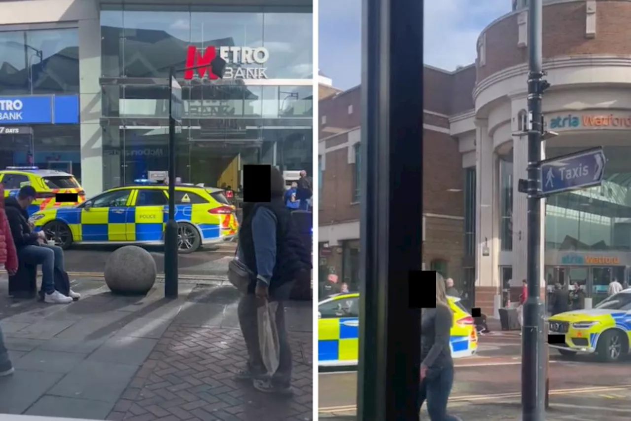 Armed search in Watford town centre after 'weapon attack'