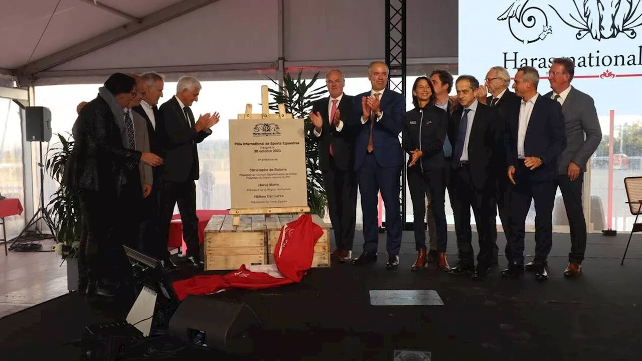 Inauguration du Pôle international des sports équestres au Haras du Pin