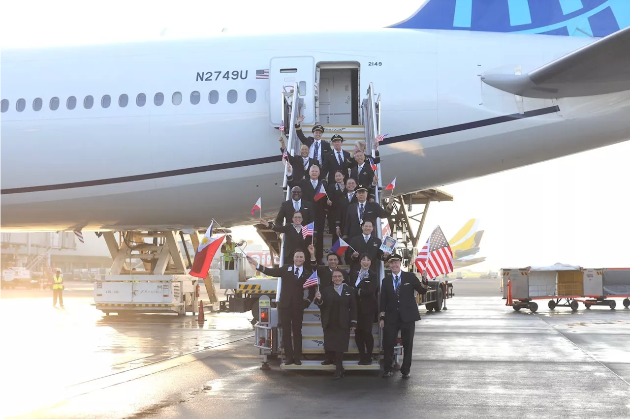 More routes to the US: United’s first direct US-Manila flight lands in Philippines