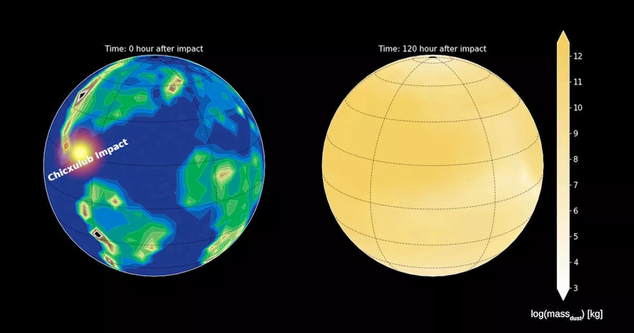 Dinosaur-killing asteroid impact fouled Earth's atmosphere with dust