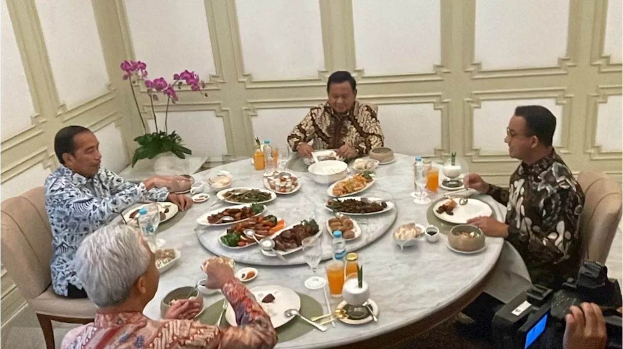 Membaca Gestur 3 Bacapres Makan Bareng Presiden Di Istana: Anies-Jokowi Duduk Berhadapan, Prabowo Pulang Duluan