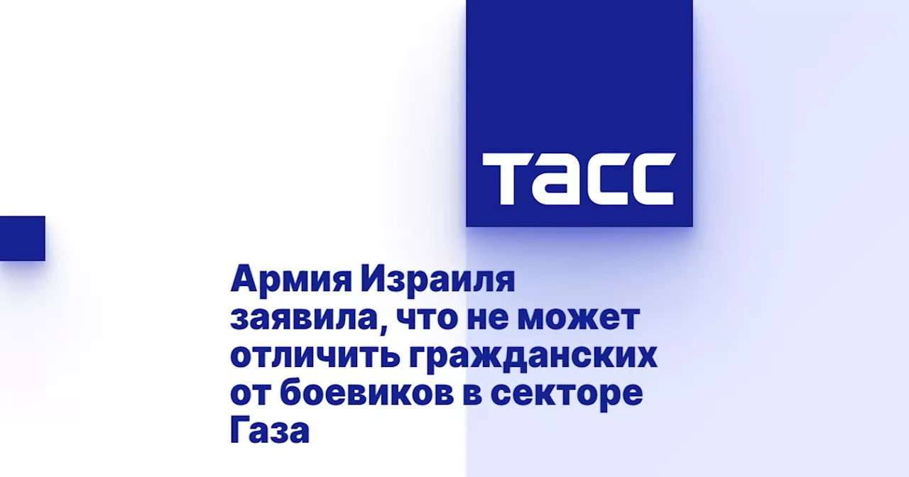 Армия Израиля заявила, что не может отличить гражданских от боевиков в секторе Газа