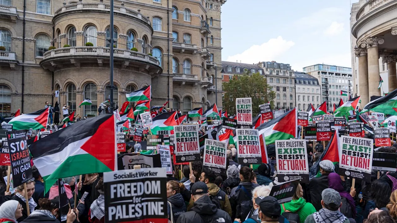 Two women from London Palestine protest arrested on suspicion of supporting proscribed terror group