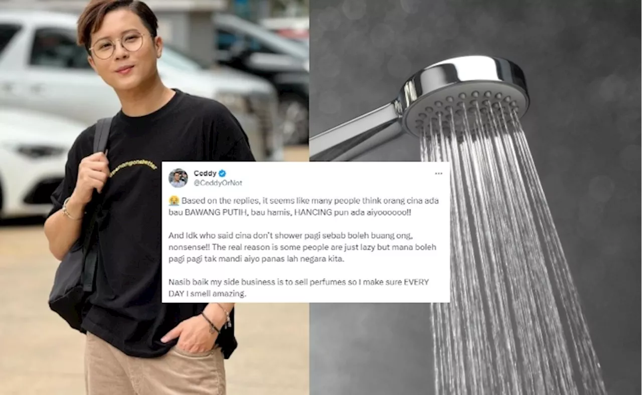 Influencer Ceddy Selar Dakwaan Bangsa Cina Tak Mandi Pagi Kerana Mahu Buang ‘Ong’