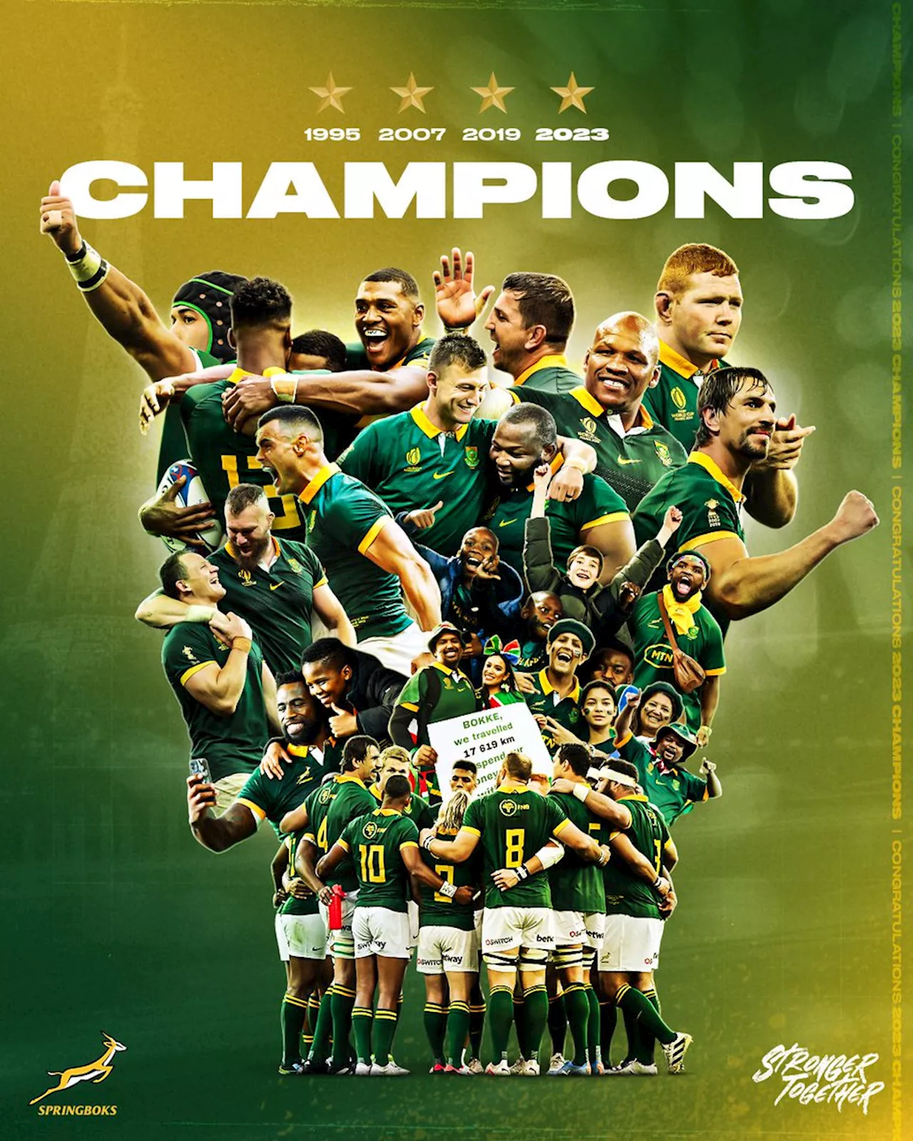 SA Rugby explains Springboks’ limited trophy parade tour