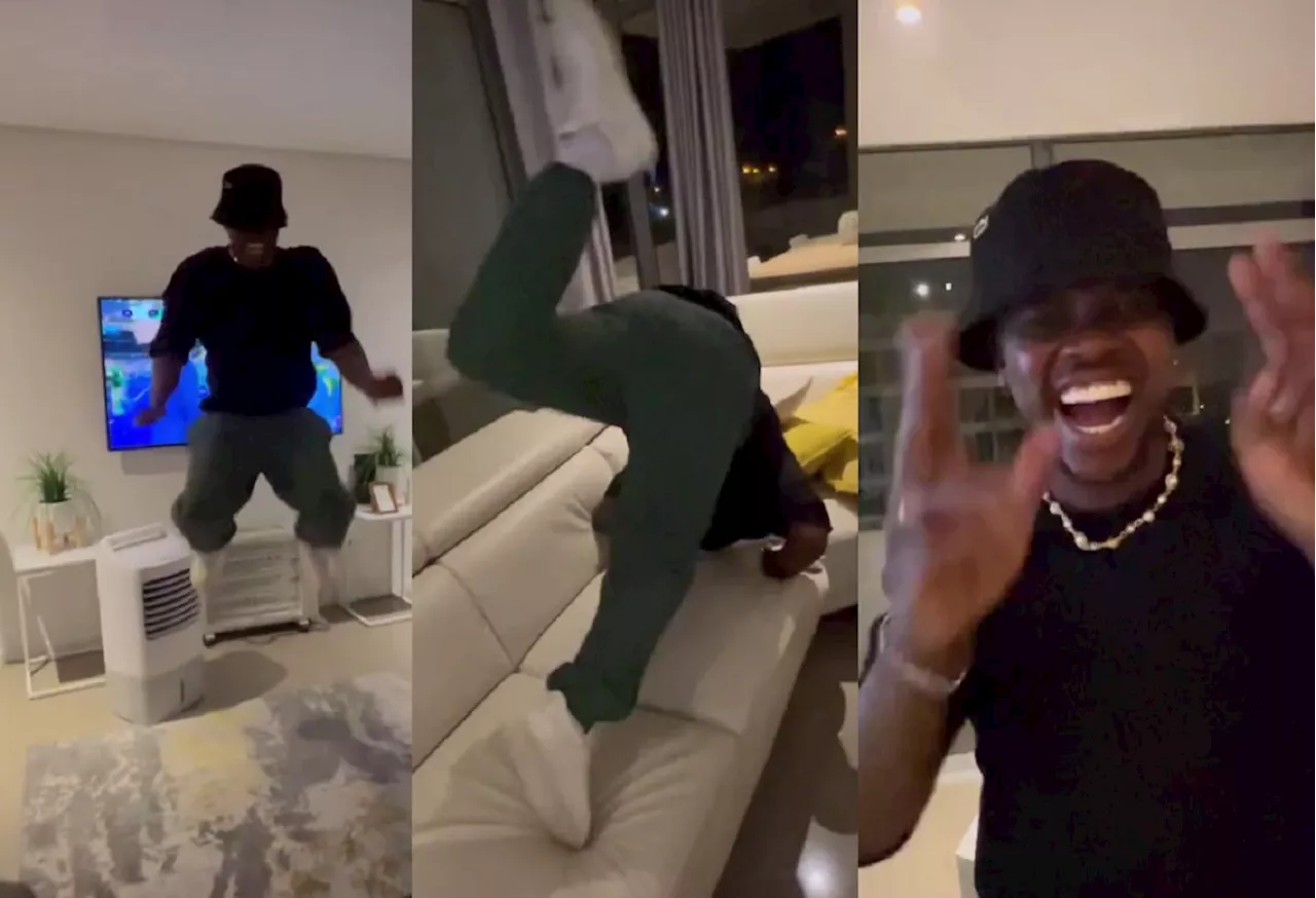 Watch: Murdah Bongz’s Springboks wild celebrations go viral