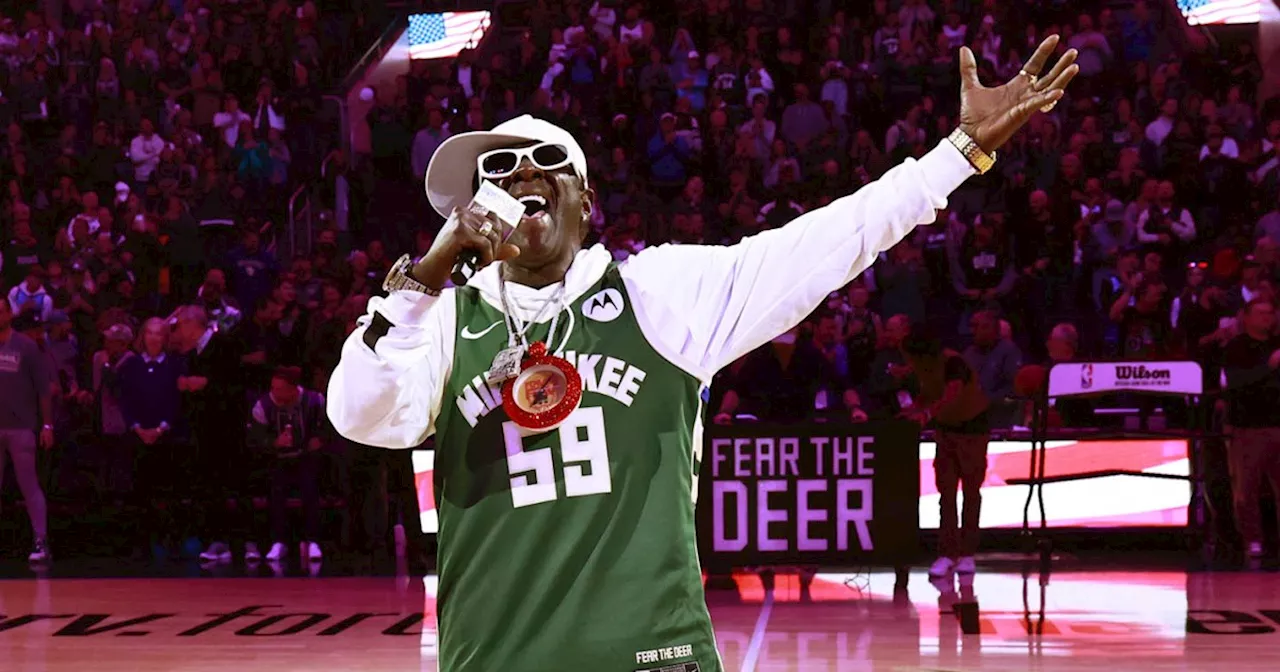 Flavor Flav Sings National Anthem at Milwaukee Bucks NBA Game