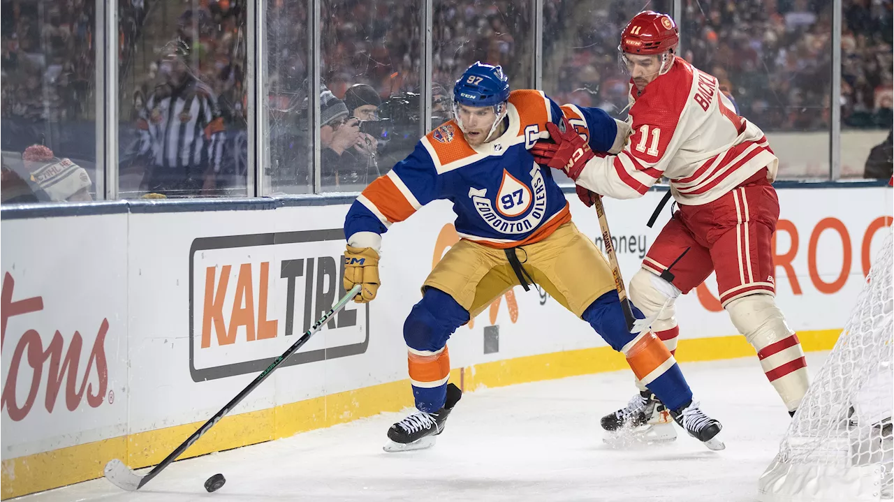 Oilers find their footing against Flames under the stars at Heritage Classic