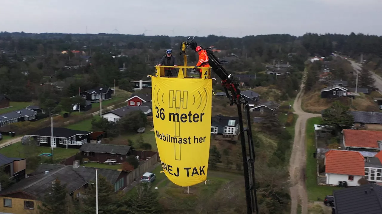 Kampen mod en 36 meter høj mast er tabt: Sommerhusejere vil kræve erstatning