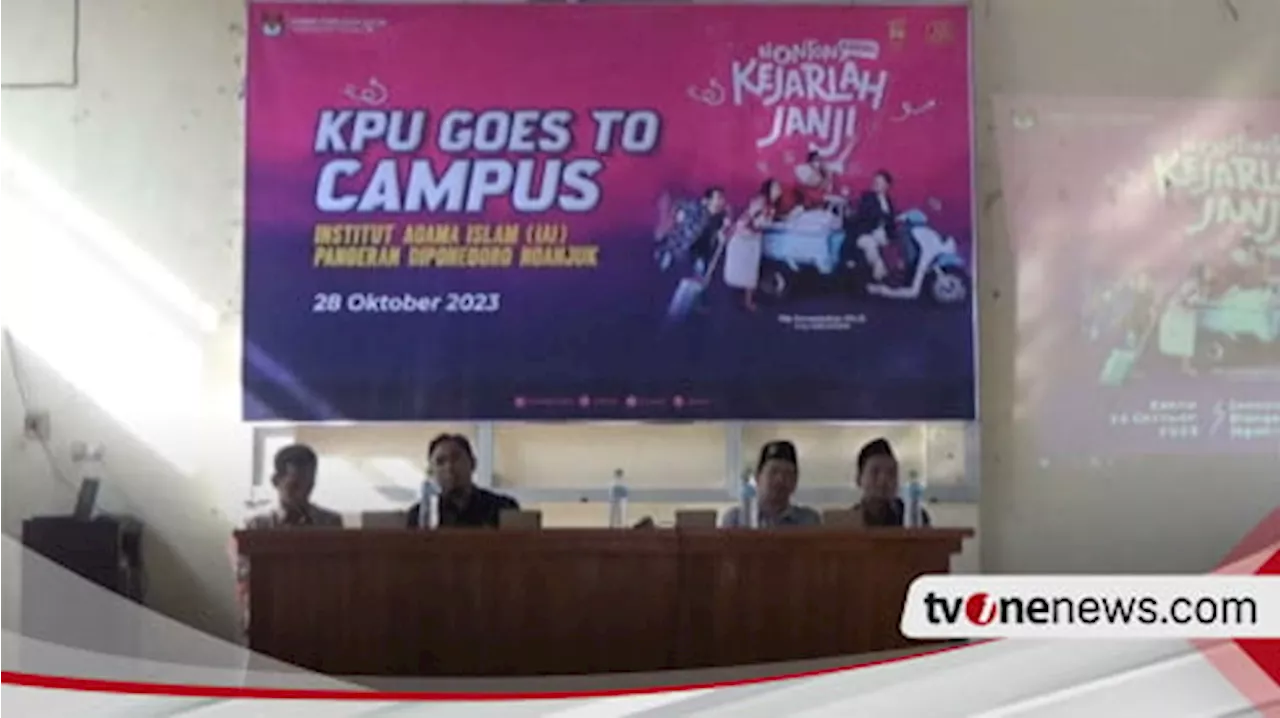 KPU Nganjuk Goes To Kampus, Edukasi Pemilu Lewat Film Kejarlah Janji