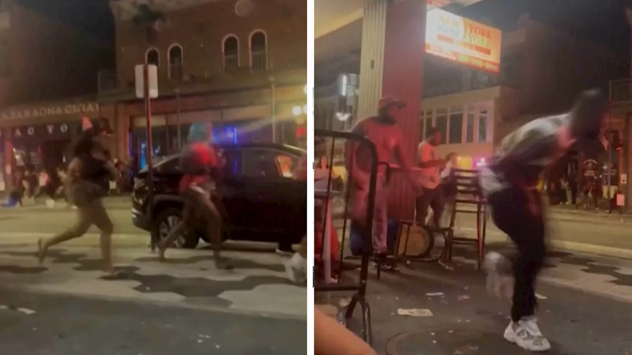 Videos captan estampida tras tiroteo en fiesta de Halloween que dejó 2 muertos y 16 heridos en Florida
