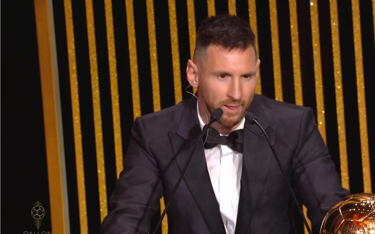 Messi laat zich in Ballon d'Or-speech uit over toekomst